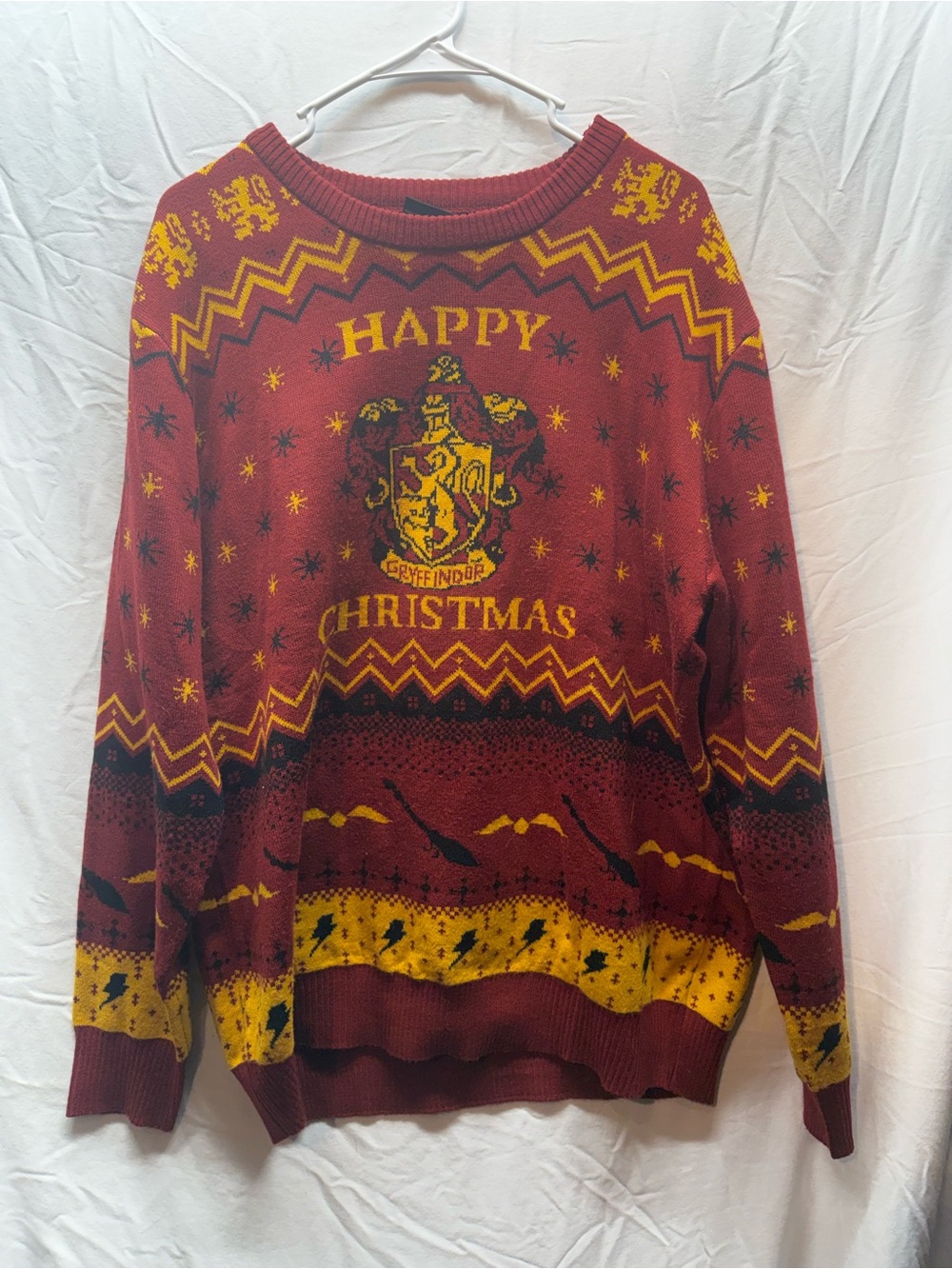 Harry Potter Gryffindor Christmas Sweater XL Ugly Holiday Hogwarts